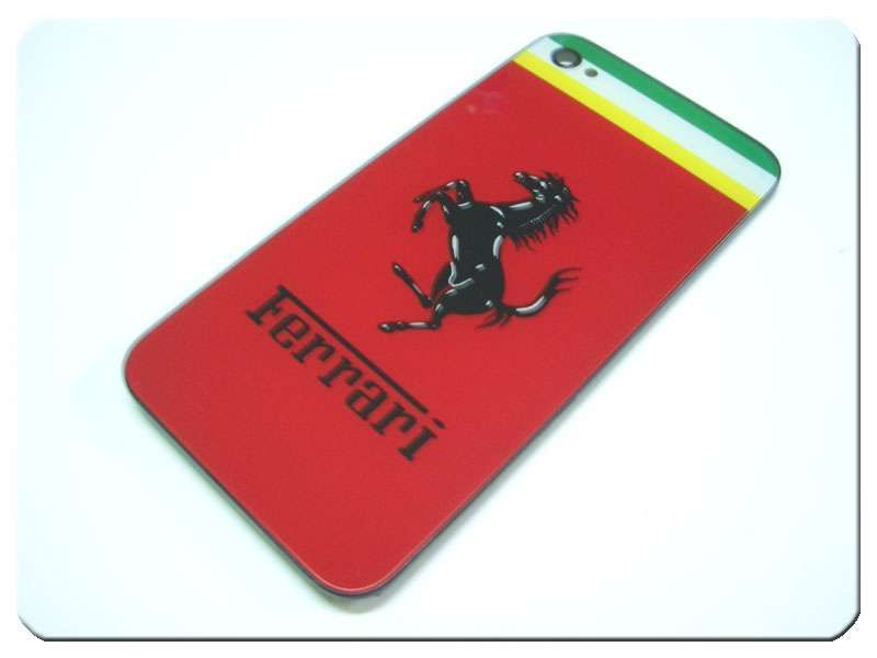 Tapa Batería Apple Phone 4G Ferrari Roja