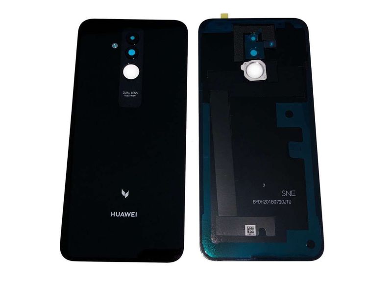 Tapa Batería Huawei Mate20 Lite con Lente de Cámara Negro