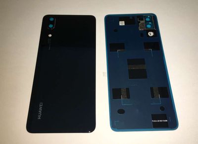 Tapa Batería Huawei P20 Negro con Lente de Cámara