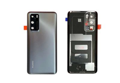 Tapa Batería Huawei P40 con Lente de Cámara Plata