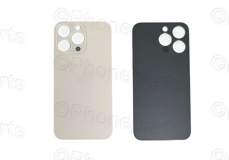 Tapa Cristal Trasero Apple Iphone13 PRO Rosa Dorado (Agujero Grande)