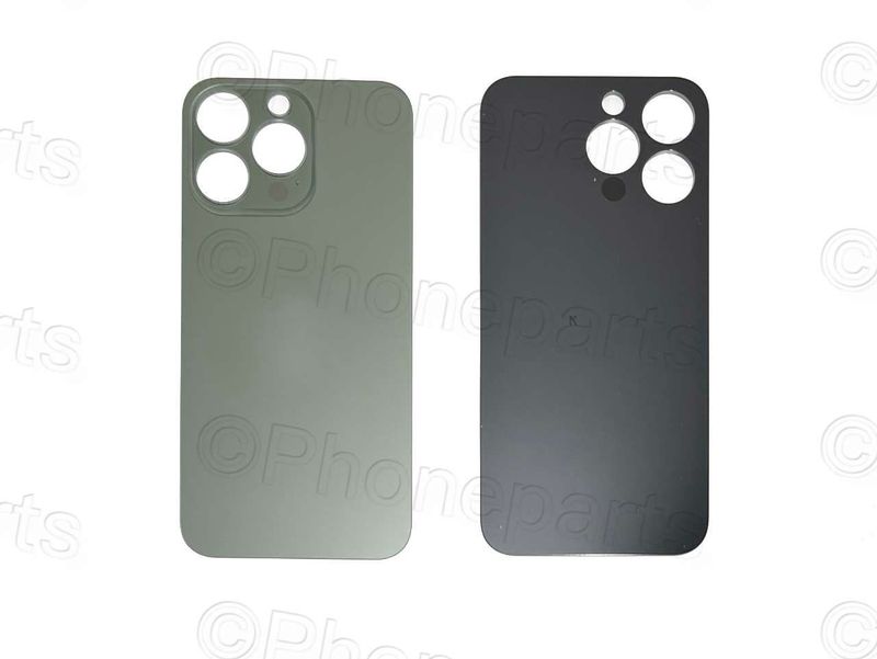 Tapa Cristal Trasero Apple Iphone13 PRO Verde (Agujero Grande)