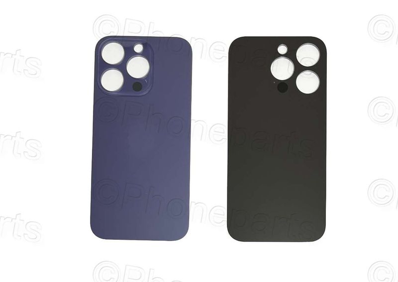 Tapa Cristal Trasero Apple Iphone14 PRO Lila (Agujero Grande)