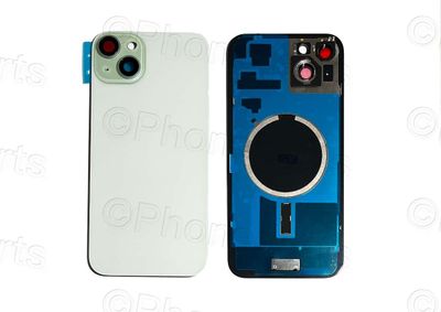 Tapa Cristal Trasero con Lente de Cámara y MagSave (imanes) Apple Iphone15 PLUS Verde