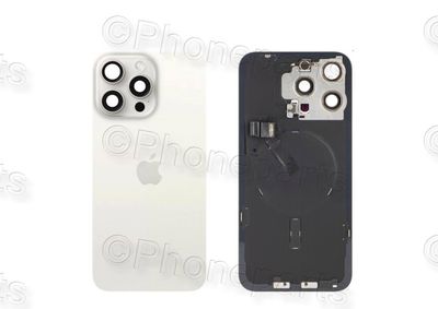 Tapa Cristal Trasero Blanco Apple Iphone 15 PRO MAX Grado C