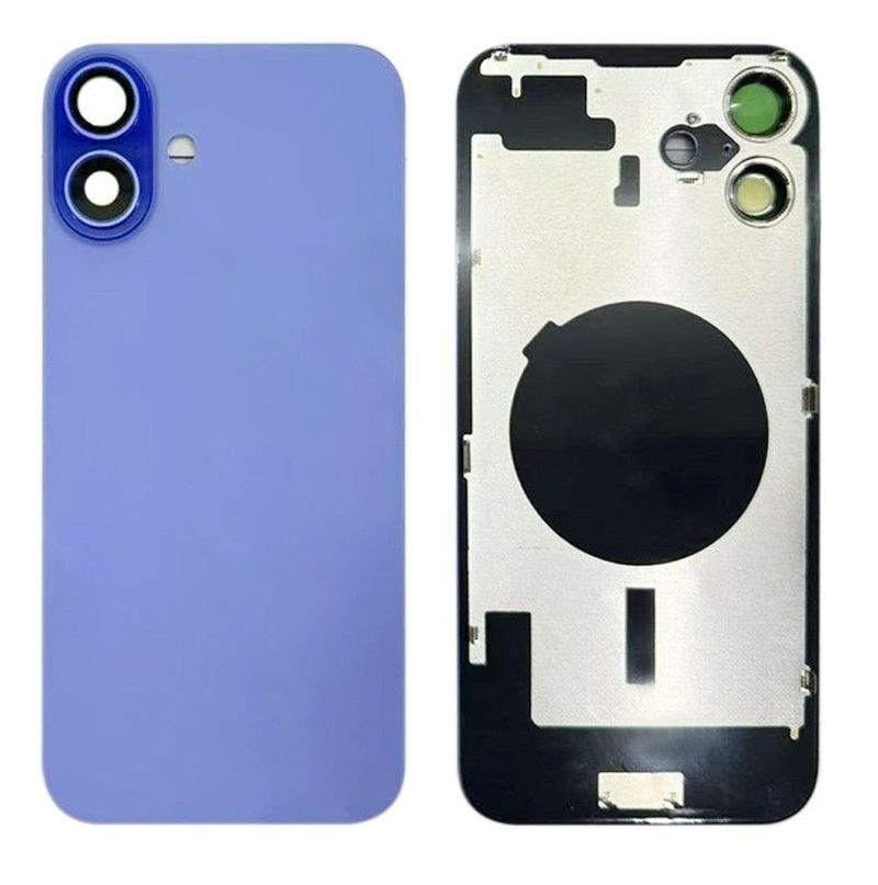 Tapa Cristal Trasero Azul con Lente de Cámara Apple iPhone 16