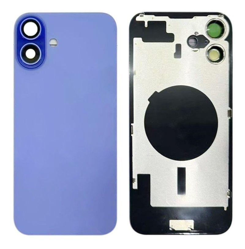 Tapa Cristal Trasero Azul con Lente de Cámara Apple iPhone 16 Plus