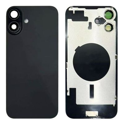 Tapa Cristal Trasero Negro con Lente de Cámara Apple iPhone 16 Plus