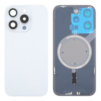 Tapa Cristal Trasero Blanco con Lente de Cámara y Magsafe Apple iPhone 16 Pro Max