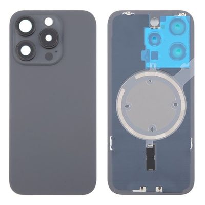 Tapa Cristal Trasero Negro con Lente de Cámara y Magsafe Apple iPhone 16 Pro Max