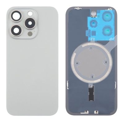 Tapa Cristal Trasero Titanio Natural con Lente de Cámara y Magsafe Apple iPhone 16 Pro