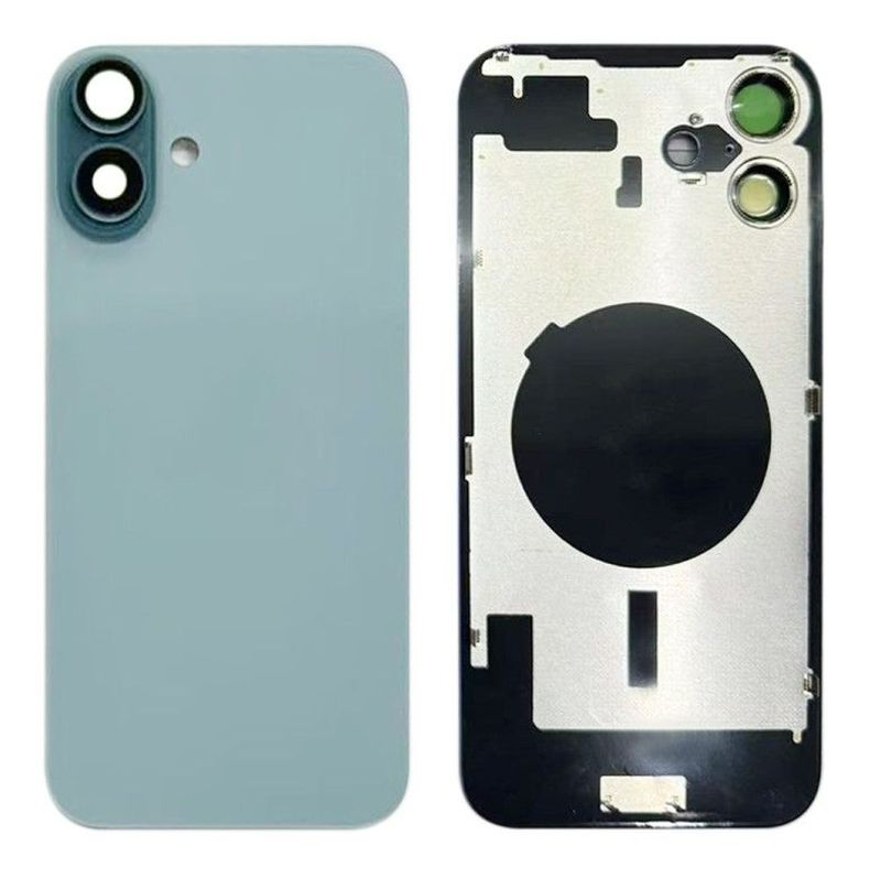 Tapa Cristal Trasero Verde con Lente de Cámara Apple iPhone 16