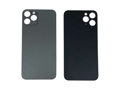 Tapa Cristal Trasero Apple Iphone11 PRO Gris (Agujero Grande)