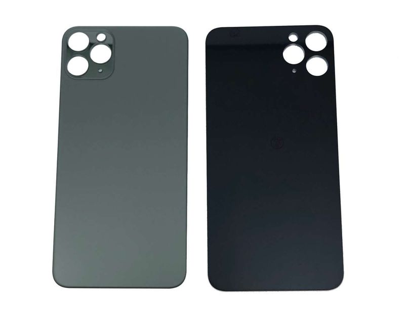 Tapa Cristal Trasero Apple Iphone11 PRO MAX Verde Noche (Agujero Grande)