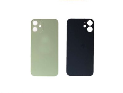 Tapa Cristal Trasero Apple Iphone12 Mini Verde (Agujero Grande)