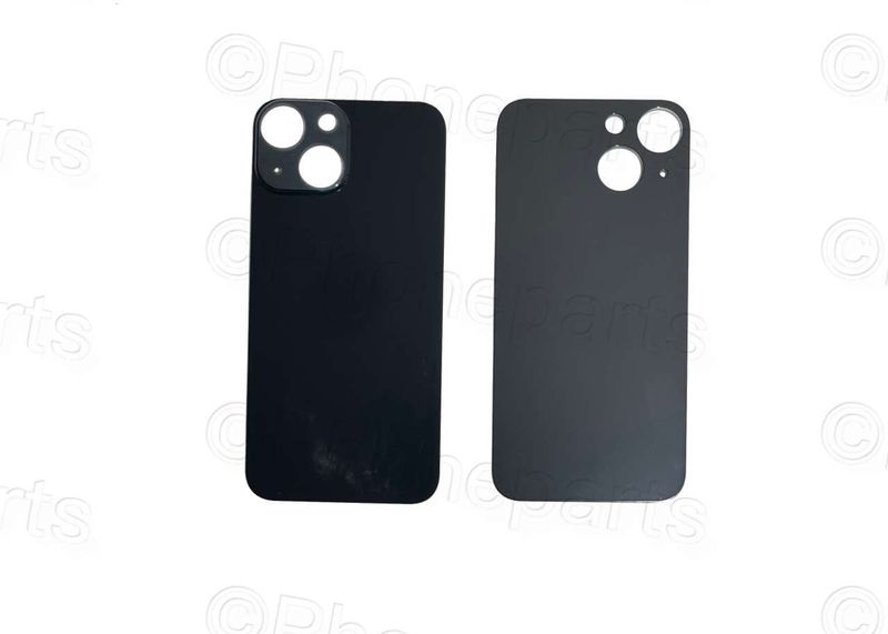 Tapa Cristal Trasero Apple Iphone13 Mini Azul Medianoche (Agujero Grande)