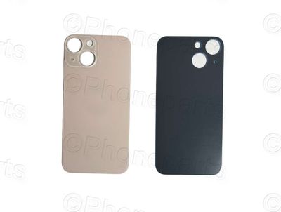 Tapa Cristal Trasero Apple Iphone13 Mini Rosa (Agujero Grande)