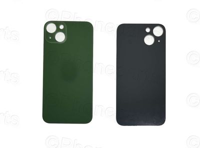 Tapa Cristal Trasero Apple Iphone13 Verde (Agujero Grande)