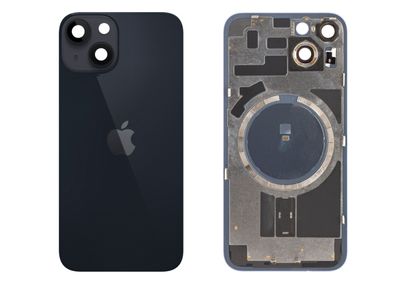 Tapa Cristal Trasero Negro Apple Iphone 14 Original Desmontado con Lente de Cámara, MagSave (imanes). SWAP Grado A