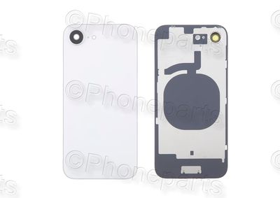 Tapa Cristal Trasero Blanca Apple Iphone 16e con Lente de Cámara y MagSave (imanes)