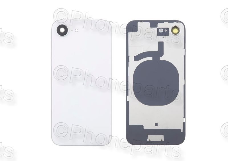 Tapa Cristal Trasero Blanca Apple Iphone 16e con Lente de Cámara y MagSave (imanes)