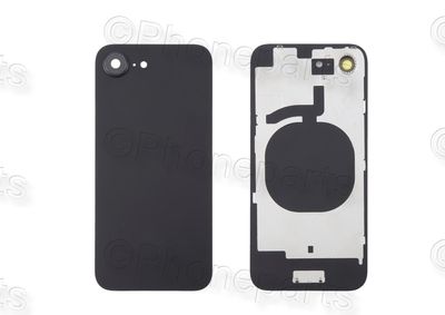 Tapa Cristal Trasero Negra Apple Iphone 16e con Lente de Cámara y MagSave (imanes)