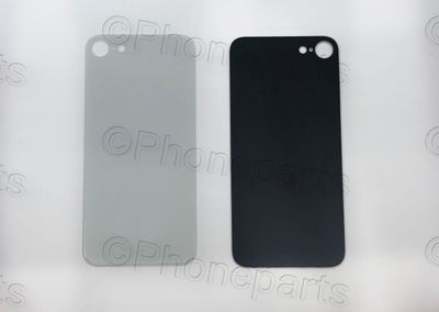 Tapa Cristal Trasero Apple Iphone8 Blanco (Agujero Grande)