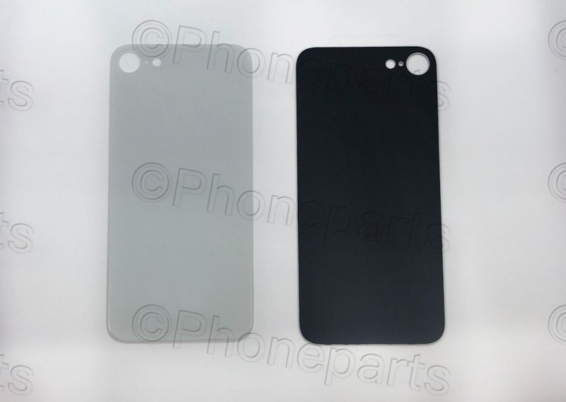 Tapa Cristal Trasero Apple Iphone8 Blanco (Agujero Grande)