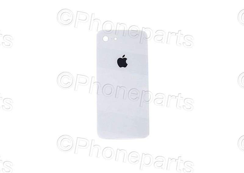 Tapa Cristal Trasero Apple Iphone8 Blanco (Agujero Pequeño)