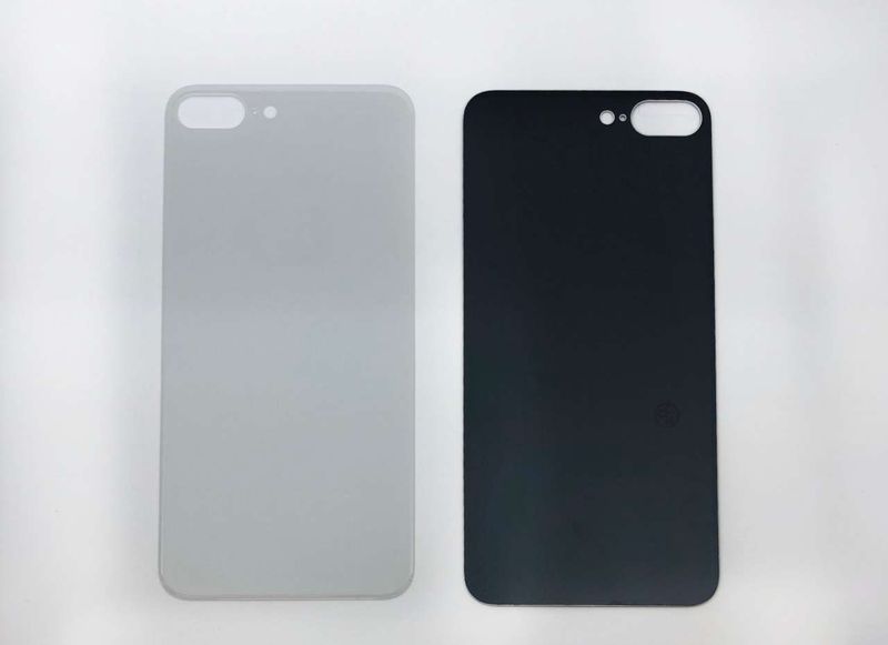 Tapa Cristal Trasero Apple Iphone8 Plus Blanco (Agujero Grande)