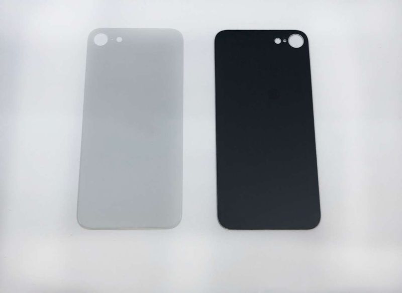Tapa Cristal Trasero Apple Iphone SE 2020 Blanco (Agujero Grande)