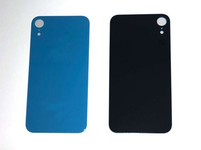 Tapa Cristal Trasero Apple Iphone XR Azul (Agujero Grande)
