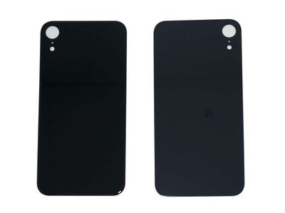 Tapa Cristal Trasero Apple Iphone XR Negro (Agujero Grande)