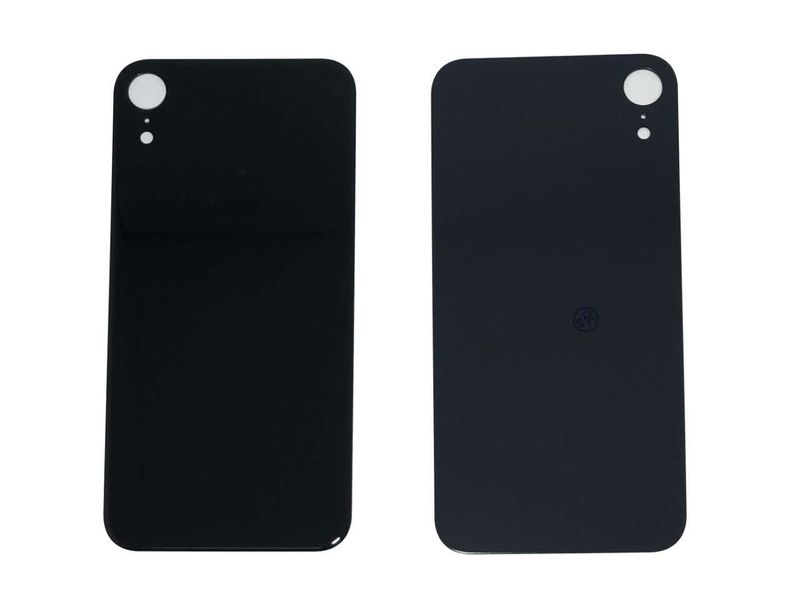 Tapa Cristal Trasero Apple Iphone XR Negro (Agujero Grande)
