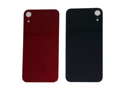 Tapa Cristal Trasero Apple Iphone XR Rojo (Agujero Grande)