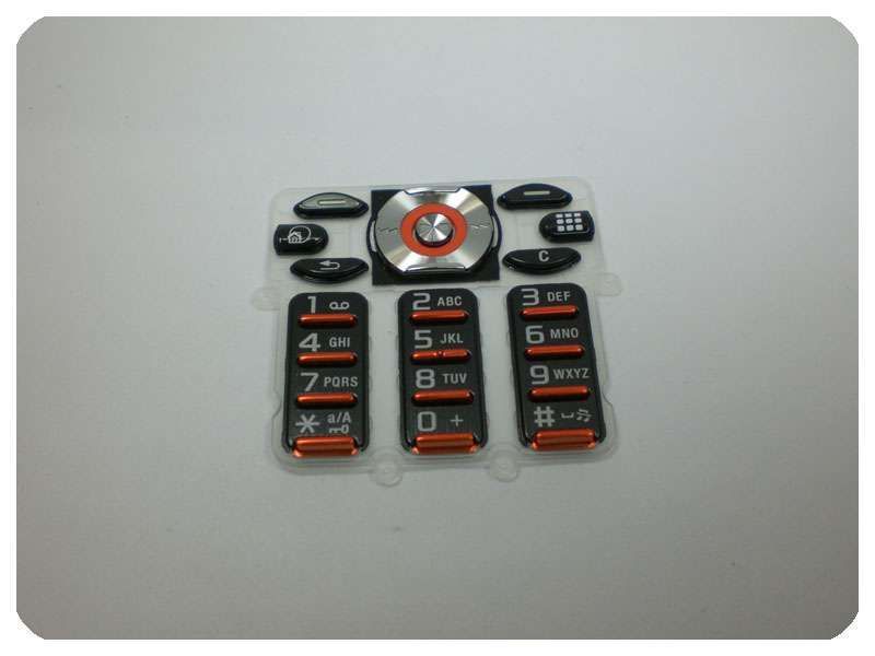 Teclado Sony-Ericsson W880i Negro / Naranja