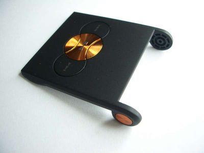 Tapa Solapa Sony-Ericsson W350 Negra / Naranja (Imán en Bolsita)