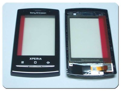 Carcasa Frontal, Digitalizador Sony E. X10 Mini PRO SLIDE Negra