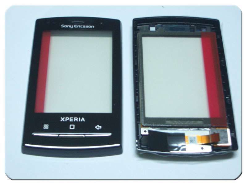 Carcasa Frontal, Digitalizador Sony E. X10 Mini PRO SLIDE Negra