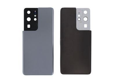 Tapa Batería Compatible Titanio Samsung Galaxy S21 Ultra 5G (Sin logotipo)