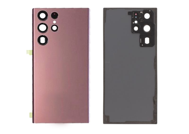 Tapa de batería Borgoña Samsung Galaxy S22 Ultra (sin logotipo)