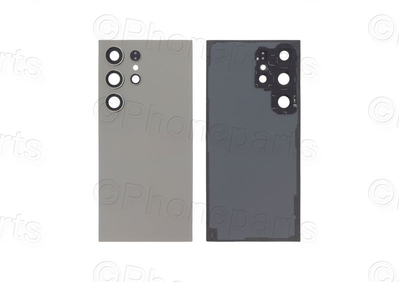 Tapa Batería Compatible Gris Titanio Samsung Galaxy S24 Ultra (Sin logotipo)