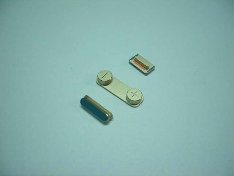 Botón Volumen Encendido y Mute Apple iPhone 5S Dorada