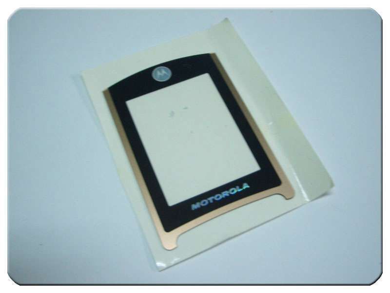 Ventana Display Interior Motorola V8 Dorada
